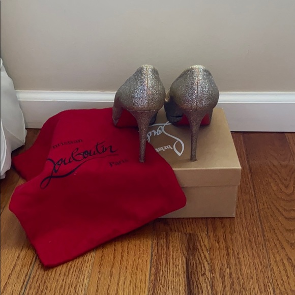 TODAY ONLY!!!  Christian Louboutin Yolanda 100 Glitter Pump - Picture 4 of 8